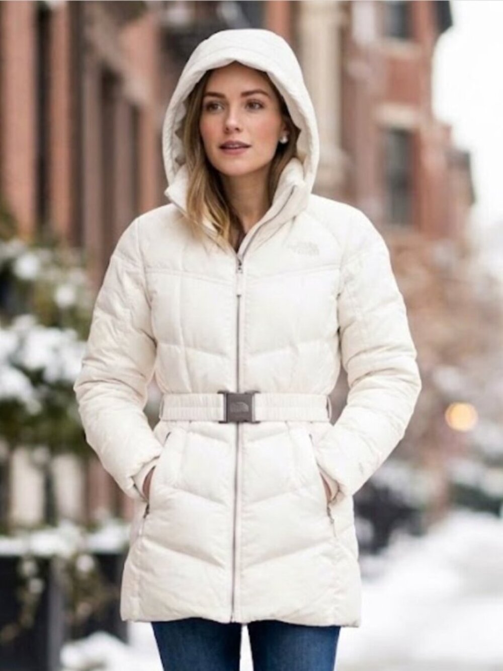 Medium The North Face Ivory Arctic Parka Down 550 Jacket